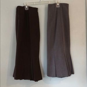 2 Gently Worn AGB Pleated & Lined Skirts Size 8